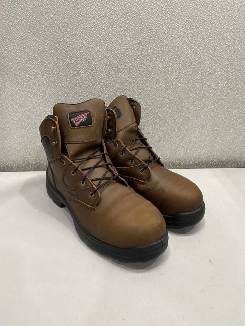Red Wing Shoes Flexbond 6" Safety Toe Metguard Boot Men's US 13EE, Brown